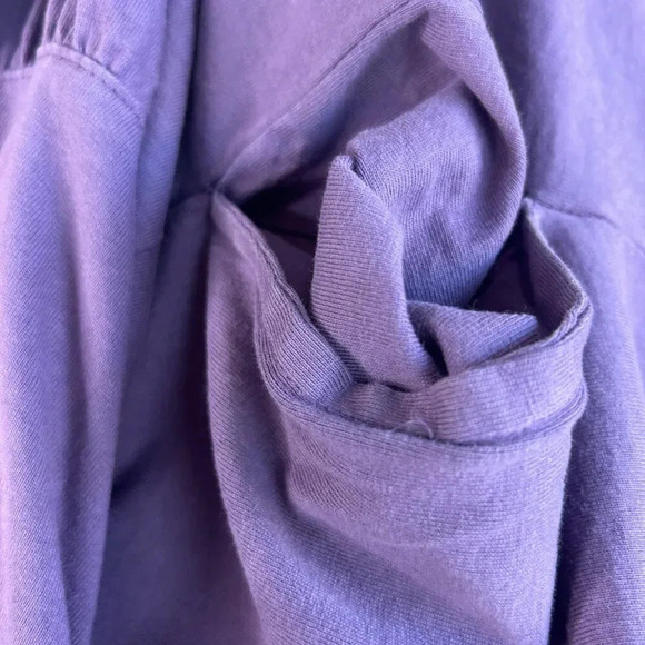 Viva City Purple Dusty Lavender Casual Fish Print 100% Cotton Maxi Dress Size M - Picture 4 of 10